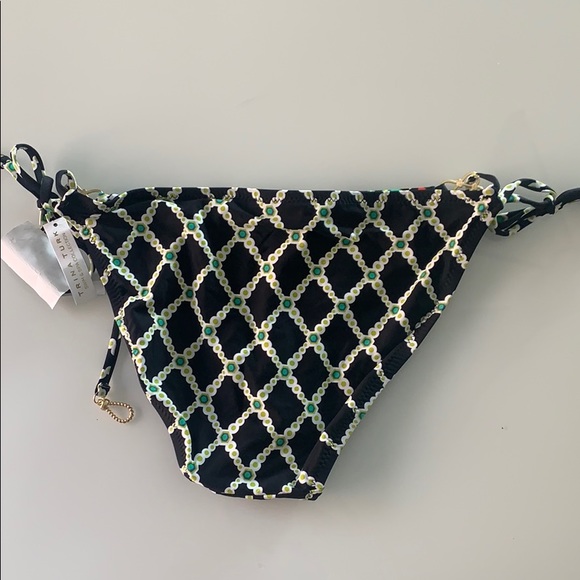 NWT Trina Turk string bikini bottom gold accents - Picture 8 of 9